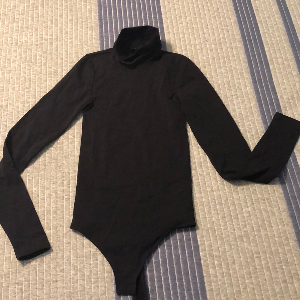 One piece cowl neck top